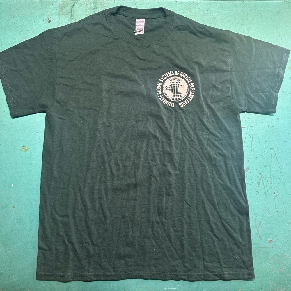 Eliminate global systems of racism men’s large tshirt